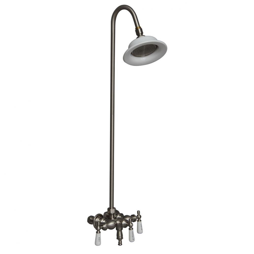 Diverter Faucet, Sunflower  Showerhead,  Brushed Nickel