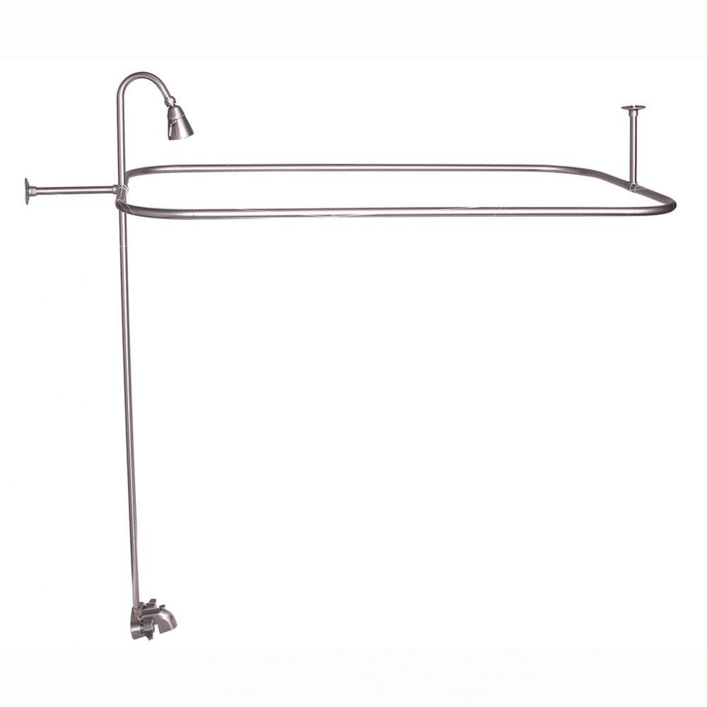 Converto Shower w/48'' Rect Rod , Fct, Riser,Brushed Nickel