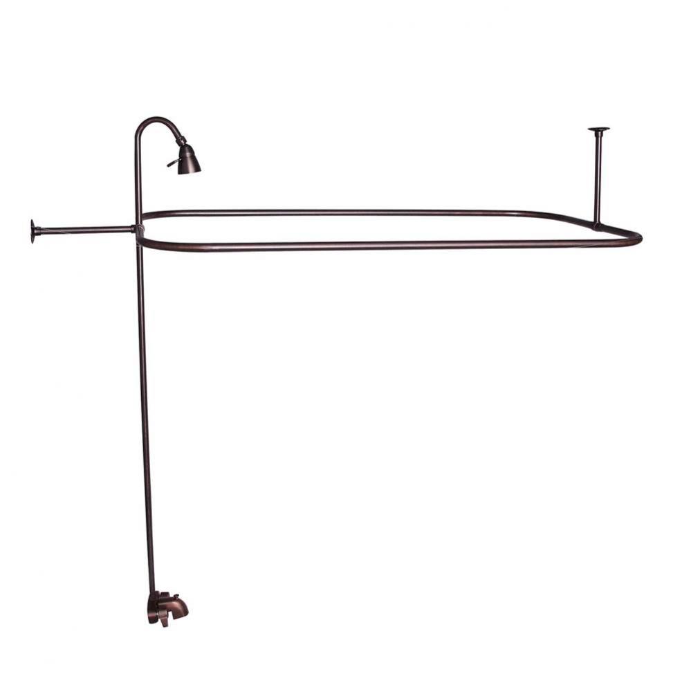 Converto Shower w/48'' Rect Rod , Fct, Riser,Oil Rubbed Bronze