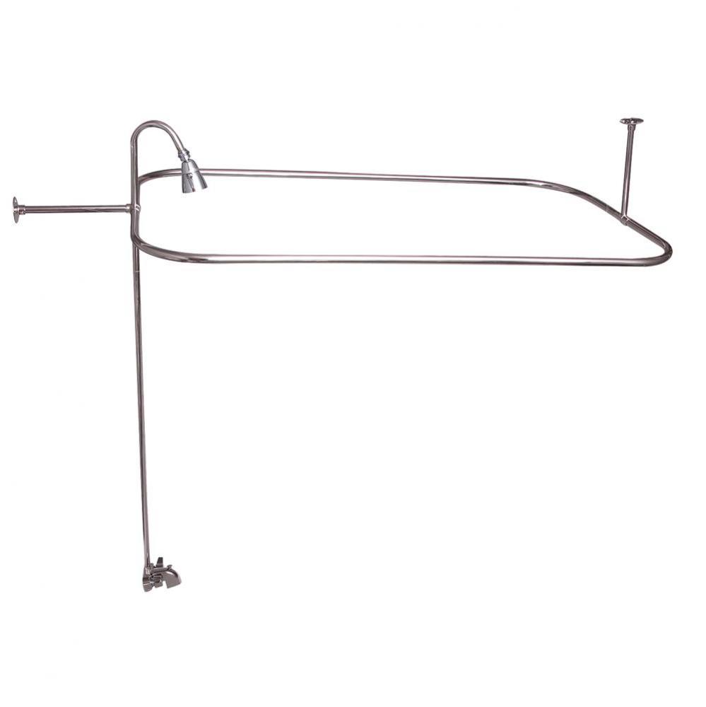 Converto Shower w/48'' Rect Rod , Fct, Riser,Polished Nickel