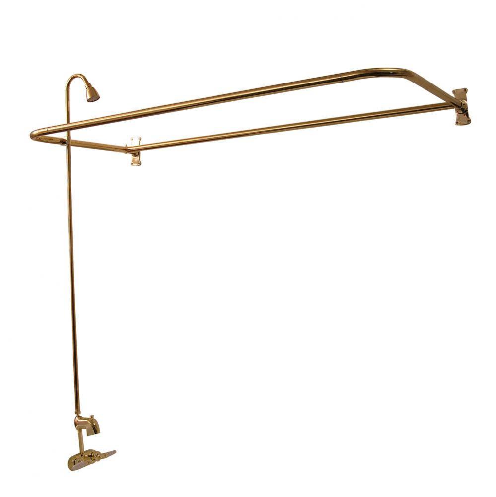Converto Shower w/54'' D-Rod,  Code Spout, Polished Brass