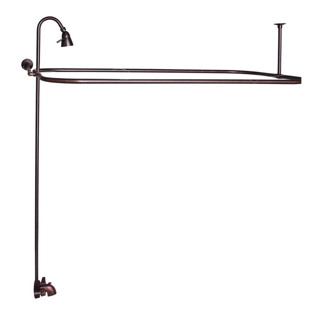 Converto Shower w/48'' Rect Rod ,Fct, Riser, Oil-Rubbed Bronze