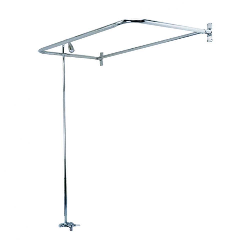 Converto Shower w/48'' D-Rod,  Fct, Riser, Polished Chrome