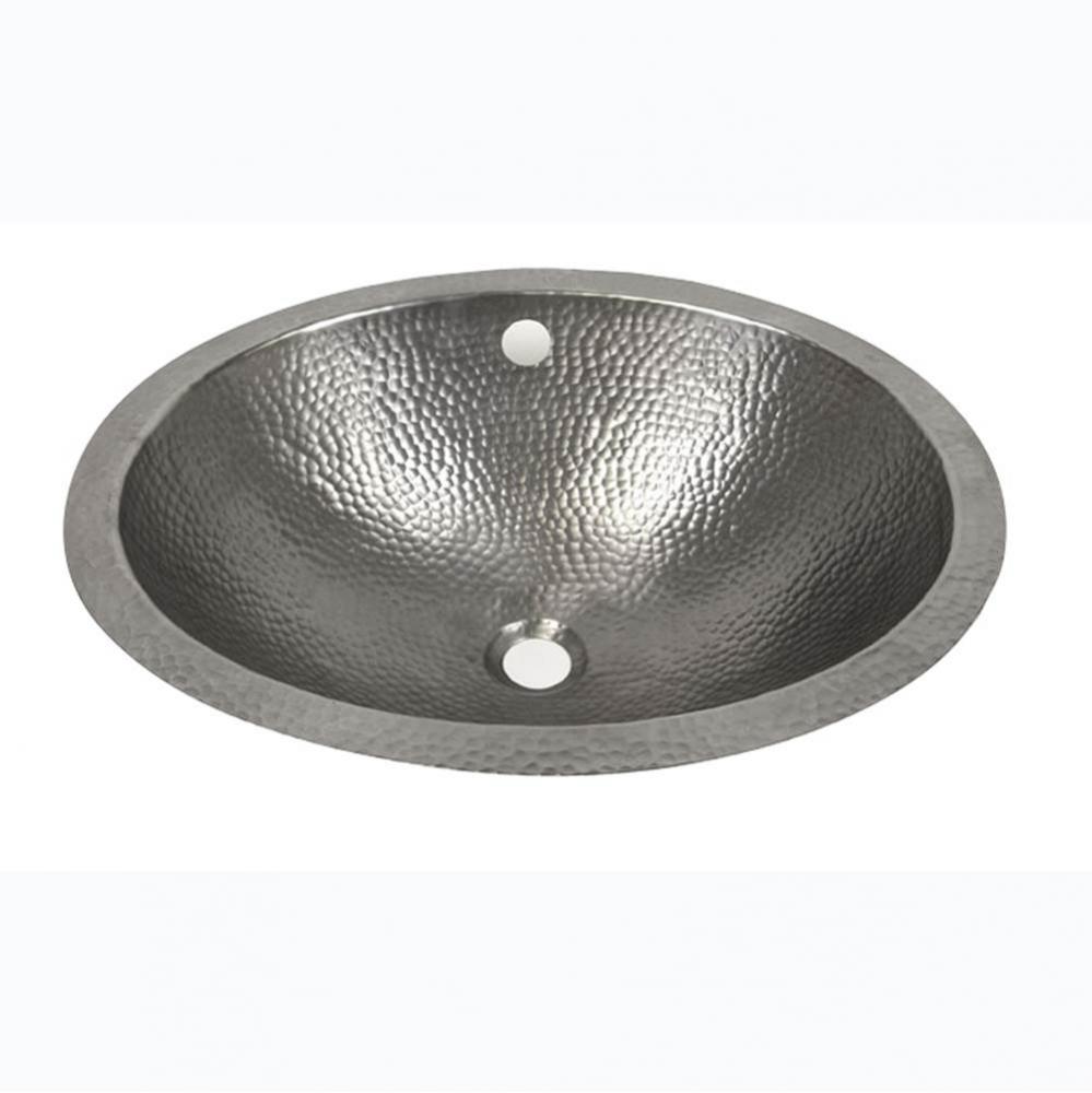 Florian Oval Undermount Basin,  Pewter