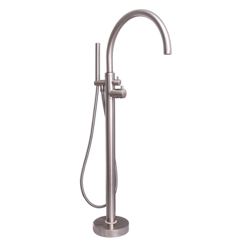 Branson Freestanding Thermost Tub Filler, Brushed Nickel