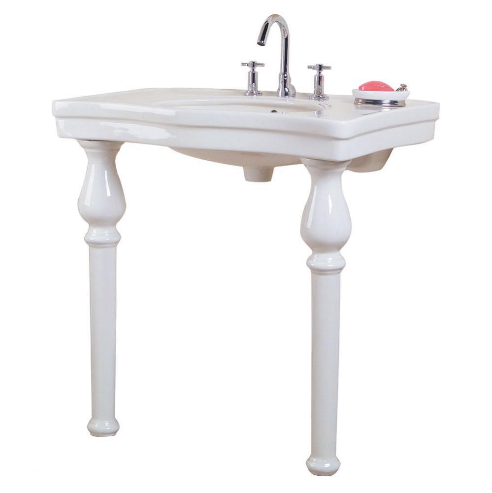 Milano Deluxe Console8'' cc, White