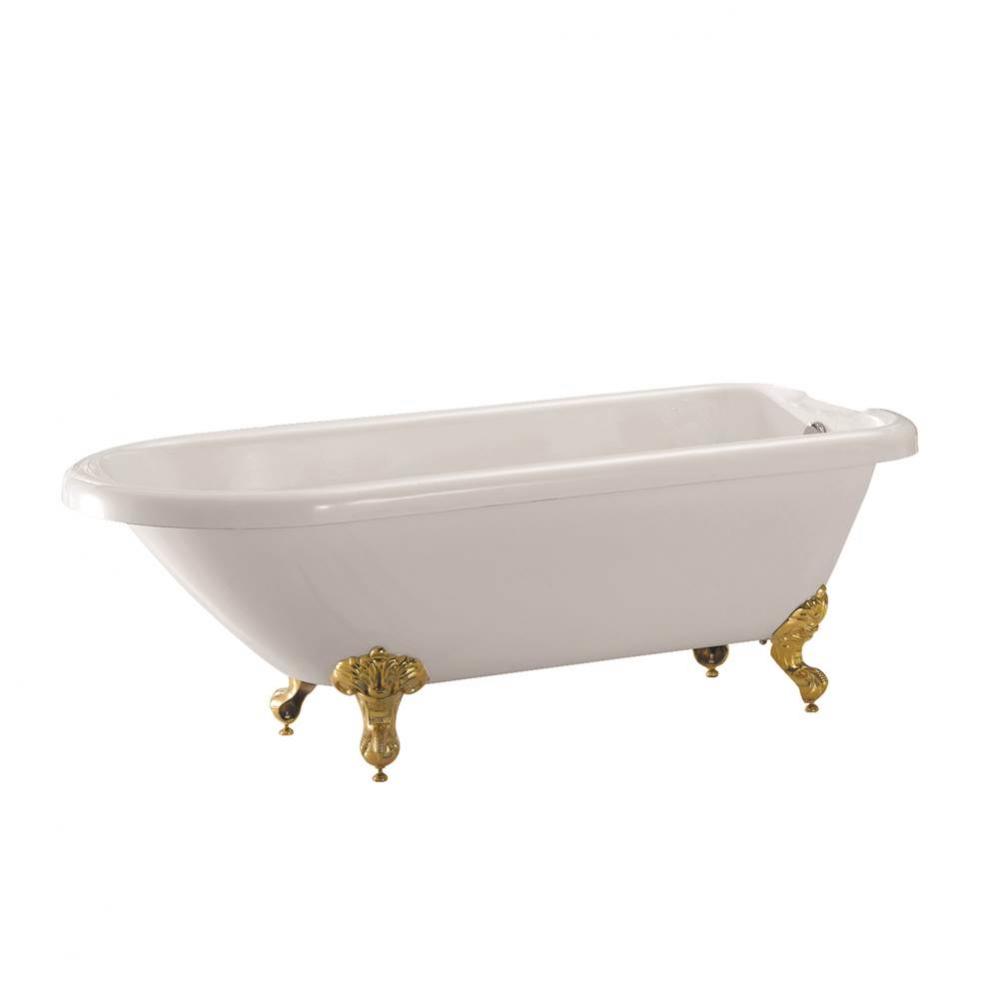 Beaumont Acrylic Roll Top, 70''WH, CP Imp Feet, No Holes