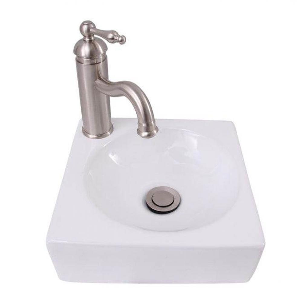 Trixie 11'' Petite Wall Hung Basin, White
