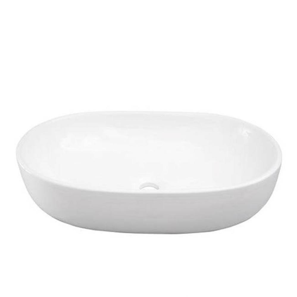 Kesha 23''  Oval Above Counter Basin, White