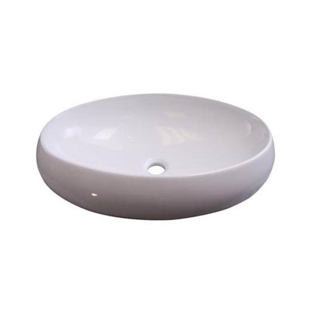 Hanover Above Counter Basin 24'', Oval, No Faucet Holes, WH
