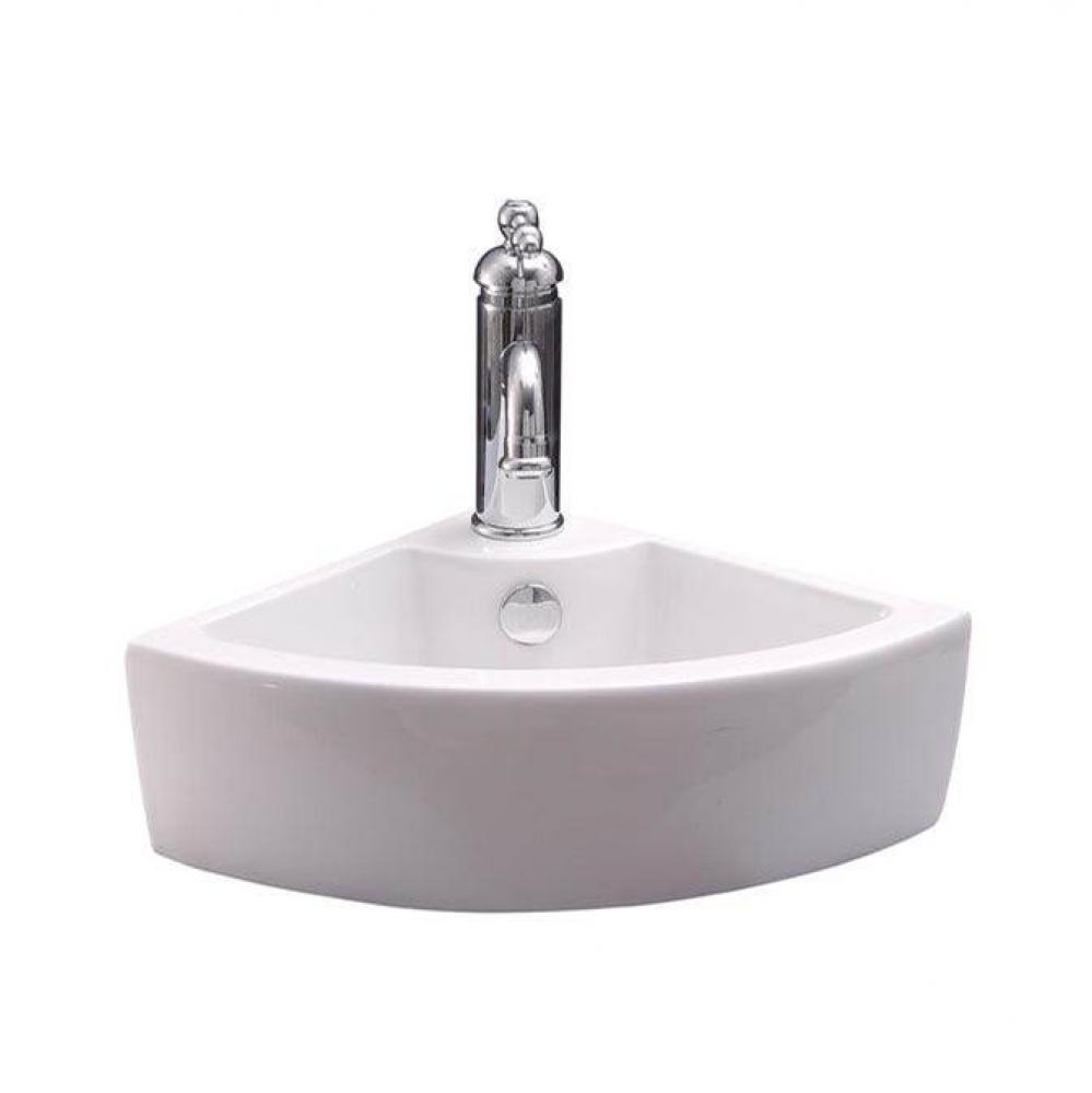 Culver Corner Wall Hung 18'' 1 Faucet Hole, Overflow WH
