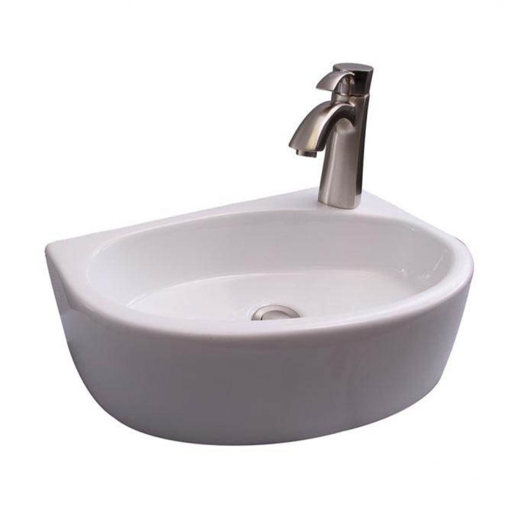 Albion Wall-Hung Basin 17'' Left Faucet Hole,WH
