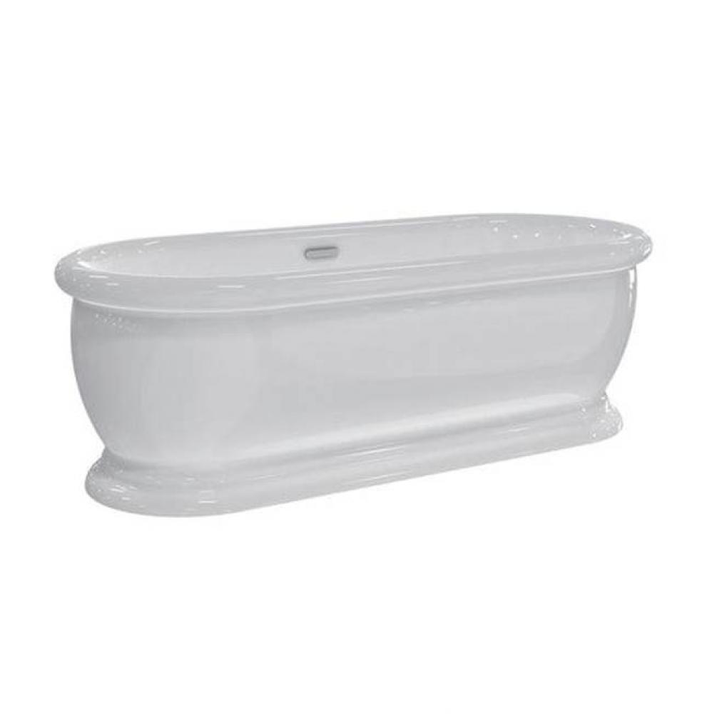 Claremont Acrylic Dbl Roll Tub69'', Internal Drain Pipe, MB