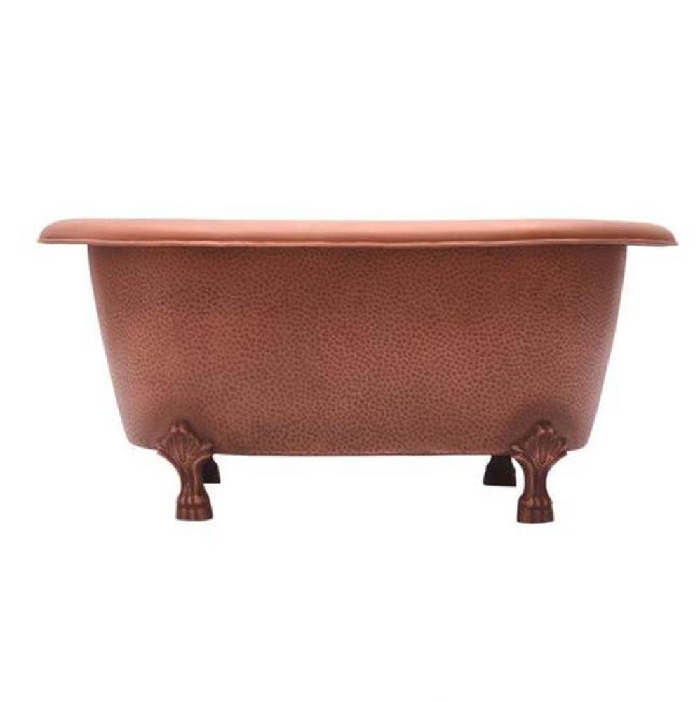 Picasso Dbl Roll Copper, Claw Feet, 32'', No Faucet Holes