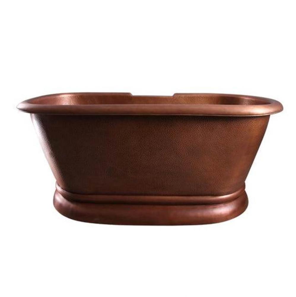 Reedley Copper Dbl Roll w/base 60'', No Holes, Hamm Antique
