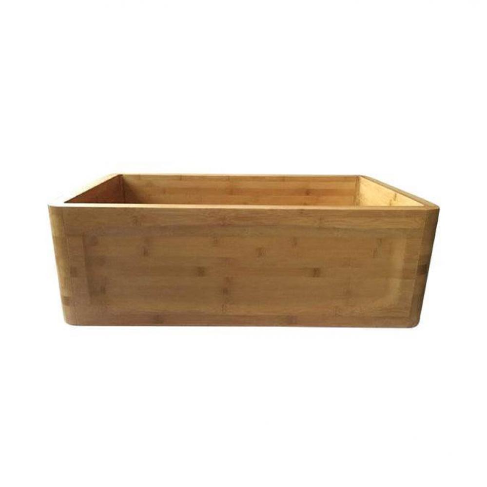 Poco 30'' Single Bowl KitchenSink,Frame design, Bamboo