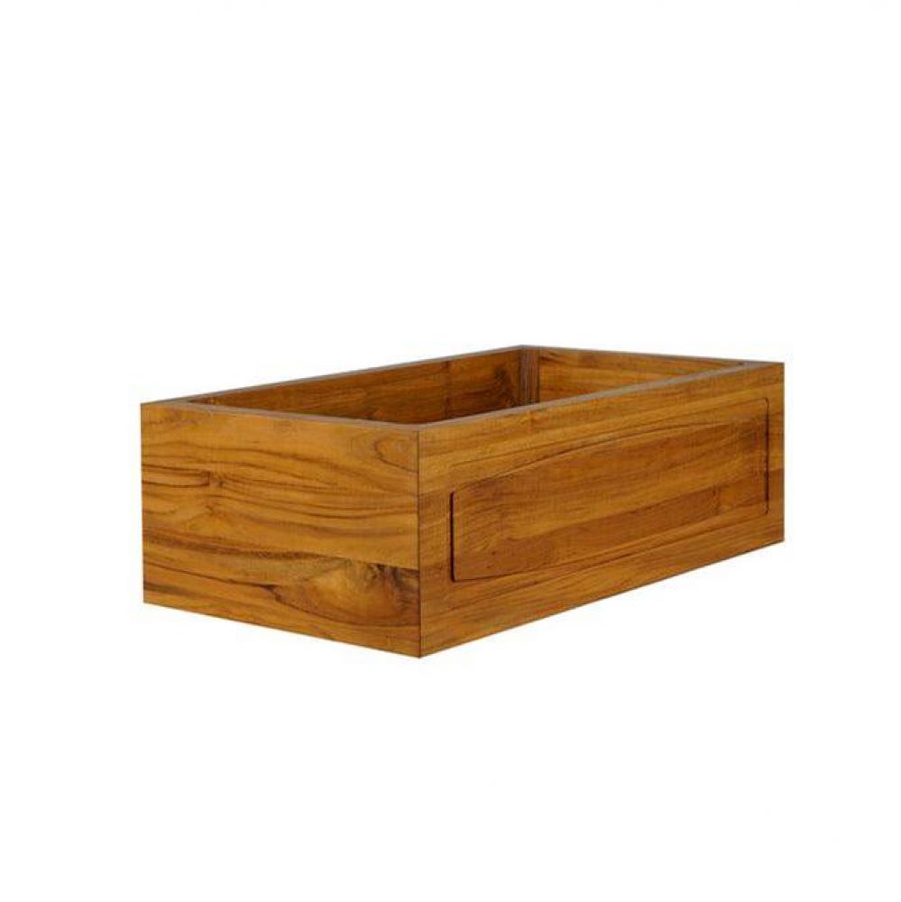 Luana 33'' Single Bowl FarmSink,Arch Frame, Teak