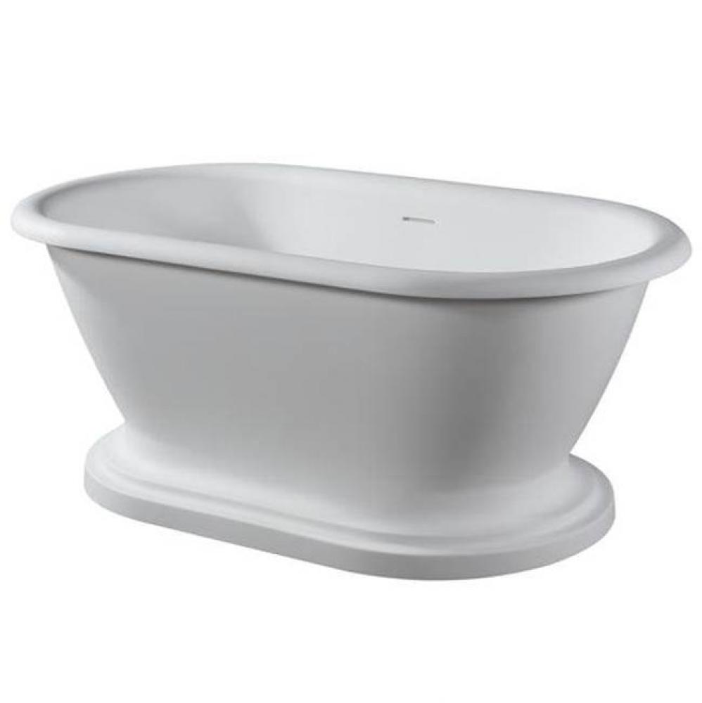 Wingate 59'' Resin FreestandingTub w/Integrated base,Matte WH