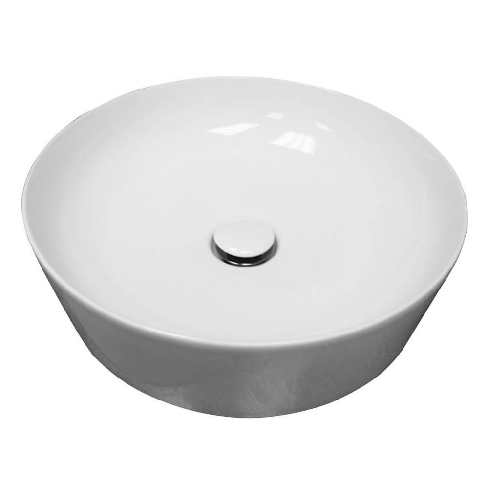 Feeling Slim 16-1/2'' Round Above Counter Basin,Matt Cream
