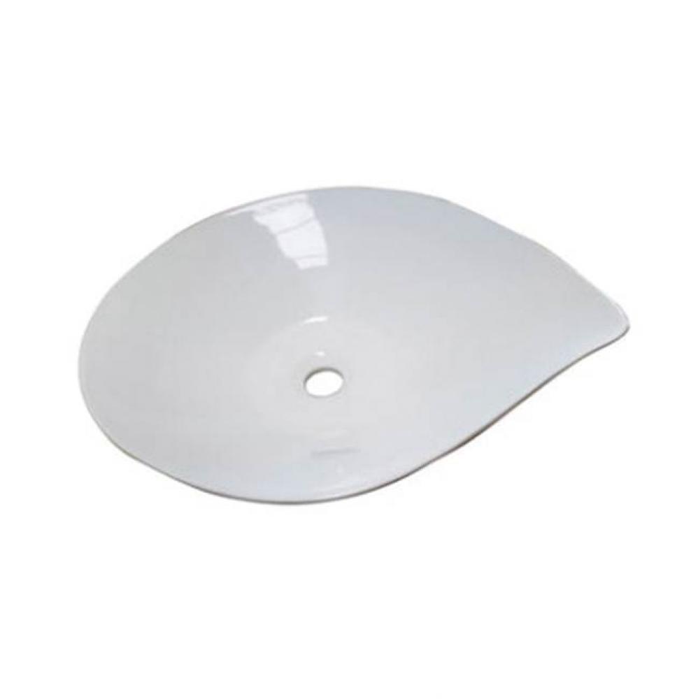 Miranda 22'' Leaf shaped Basin, White