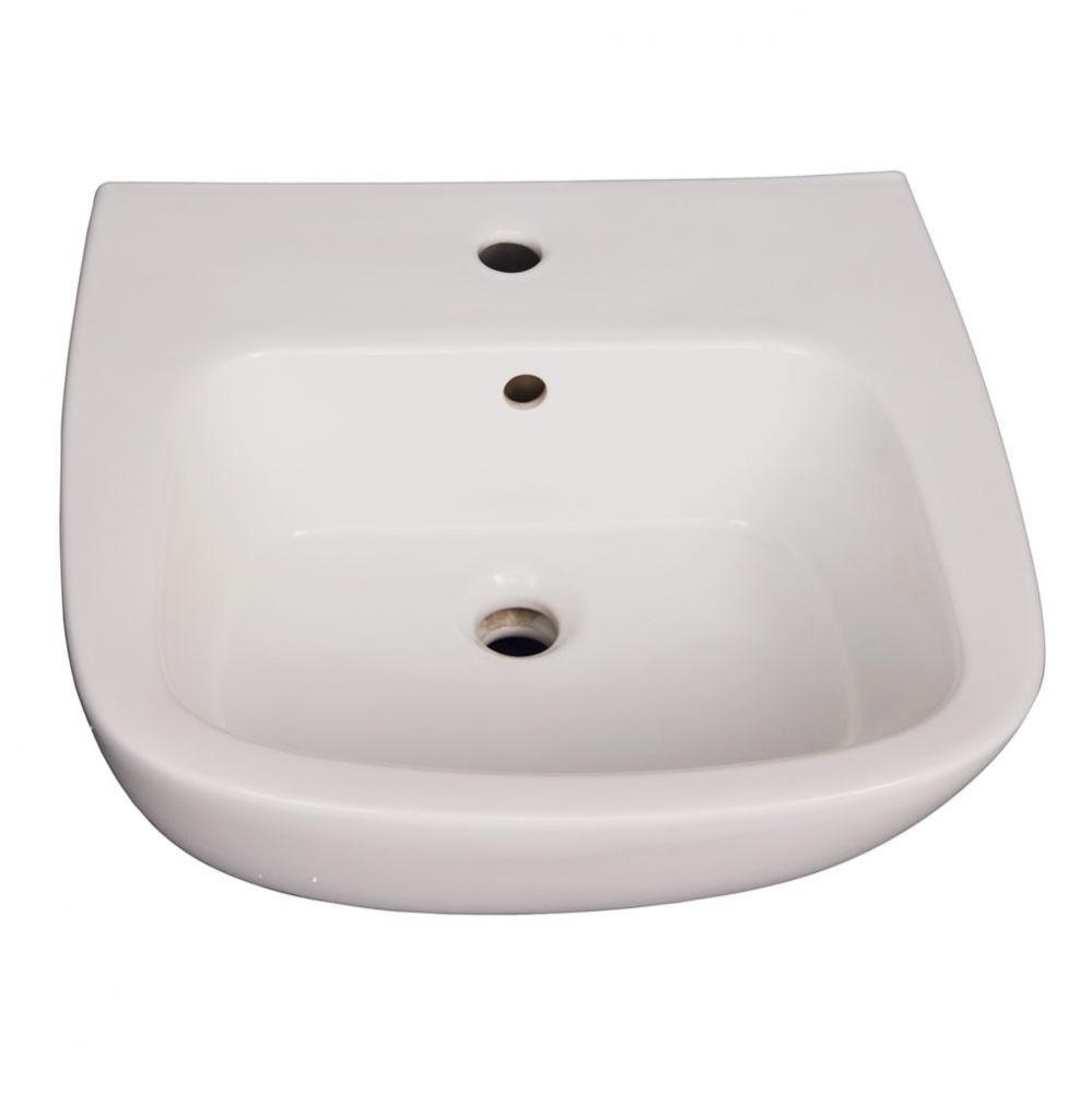 Elena 500 Wall-Hung Basin 1-Hole, White