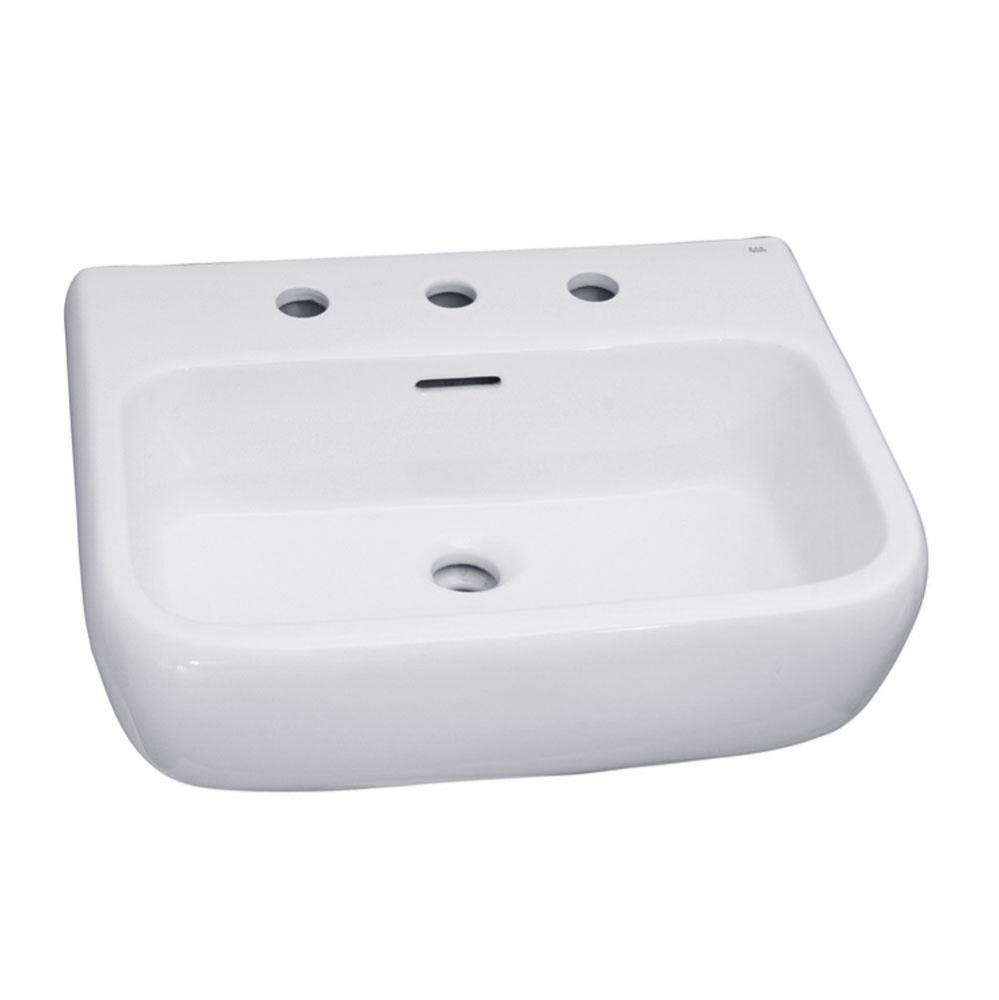 Metropolitan 520 Wall-Hung Basin,8'' cc, White