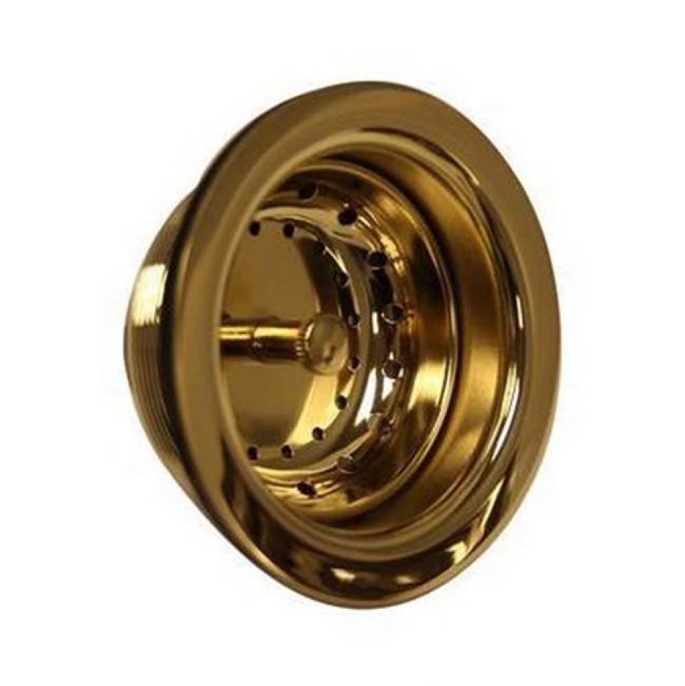 Kitchen Sink Drain, 3 1/2'', Polished Brass