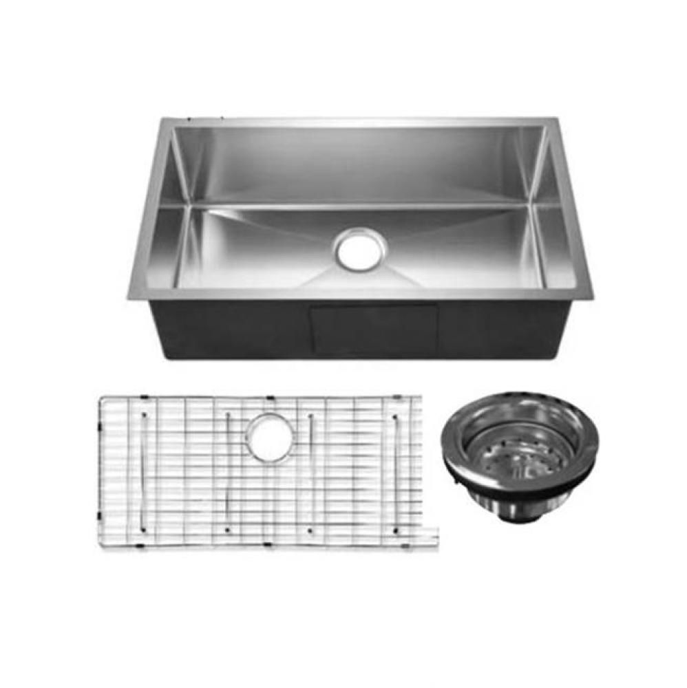 Fabyan 32''Gold SS Kitchen Sink W/Gold Wiregrid And Strainer