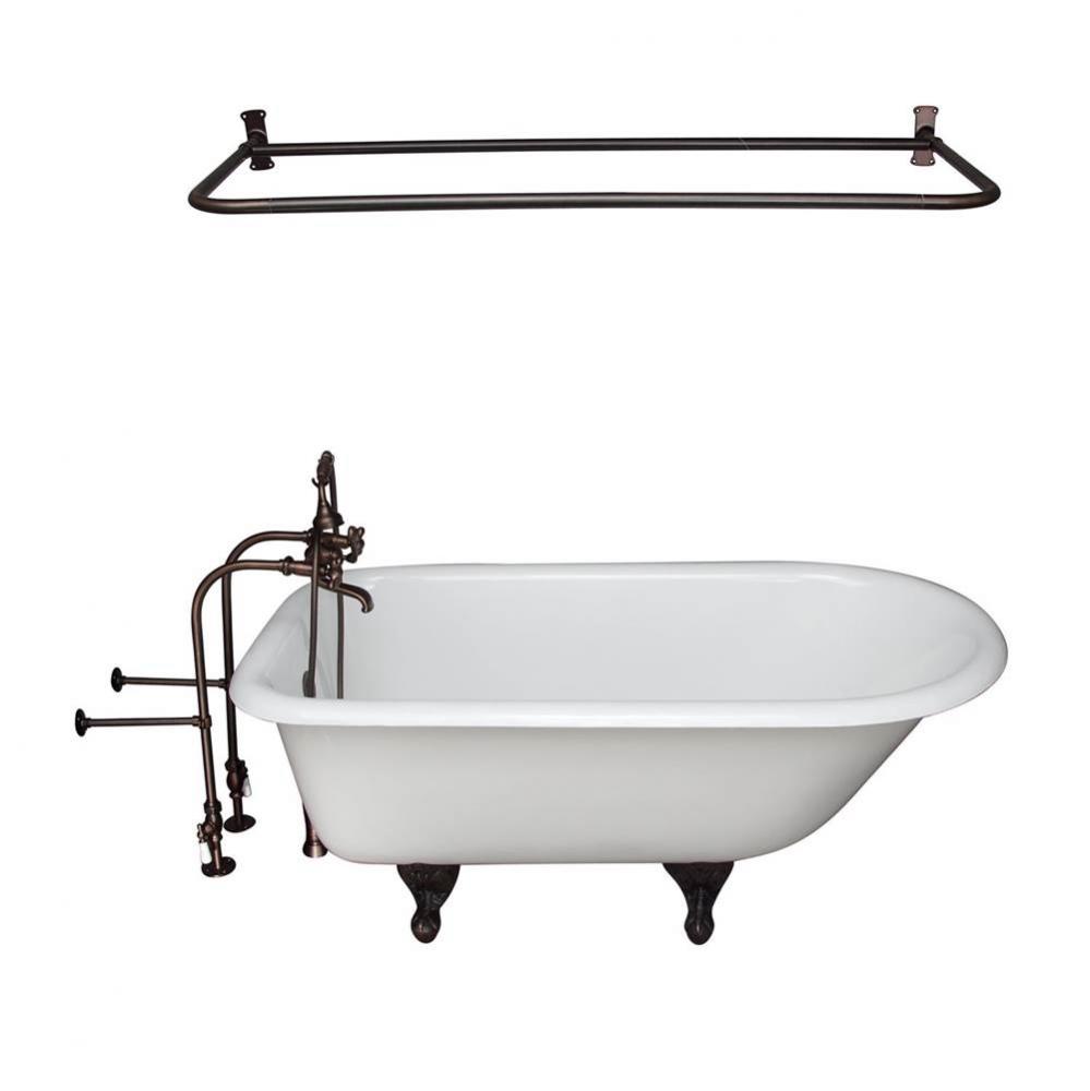 Tub Kit 67'' CI Roll Top,Filler ShrRd, Supplies, Drain-ORB