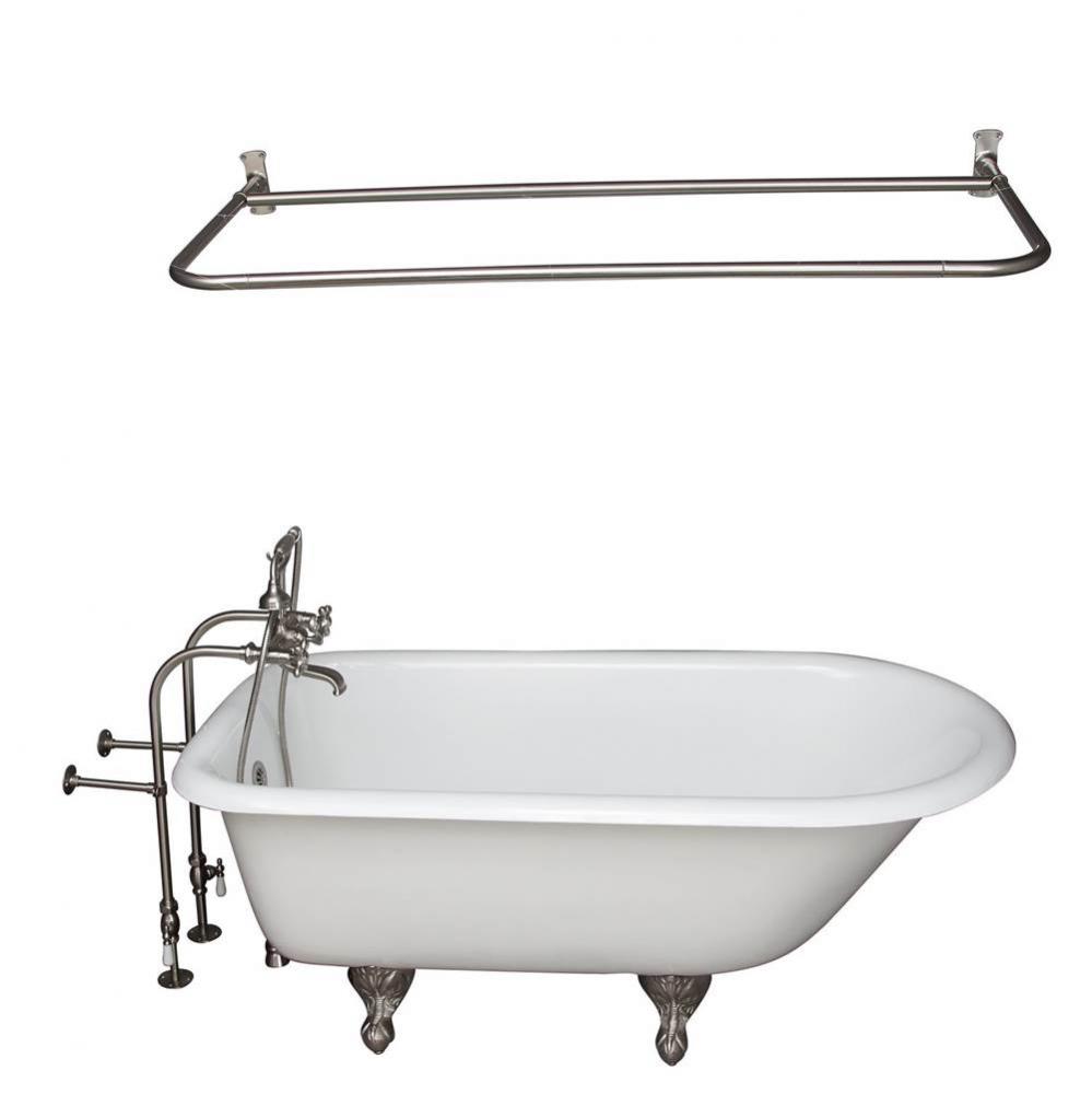 Tub Kit 67'' CI Rill Top,FillerShwrRd, Supplies, Drain-BrNkl