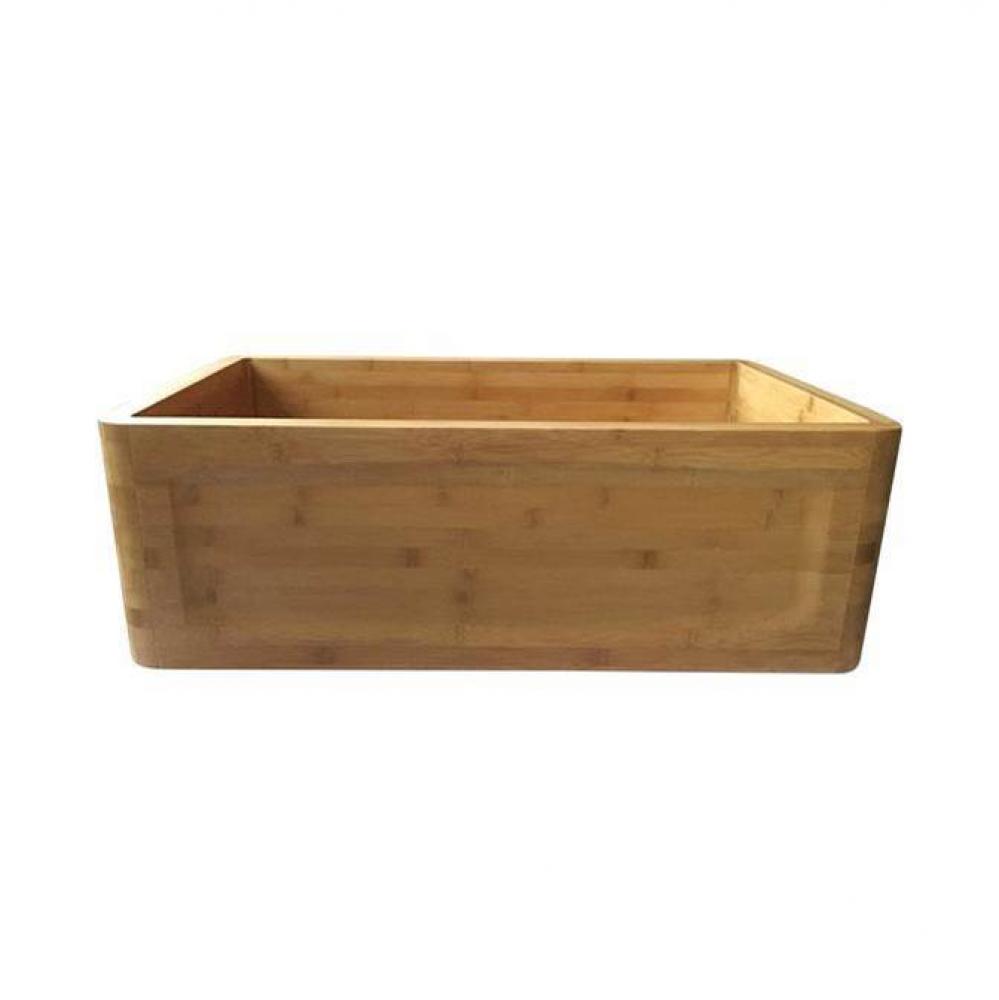 Poco 33'' Single Bowl KitchenSink,Frame design, Bamboo