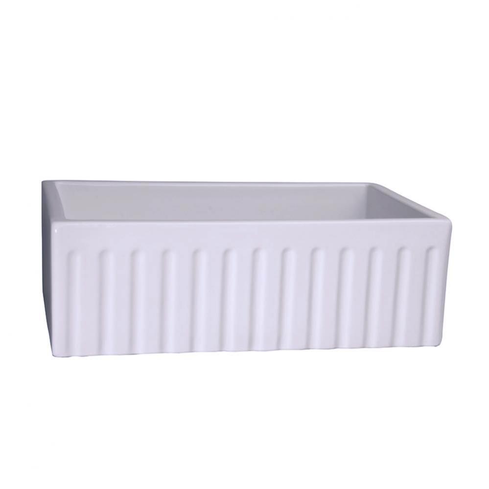 Felicity 30'' Farmer SinkFluted Front,  White