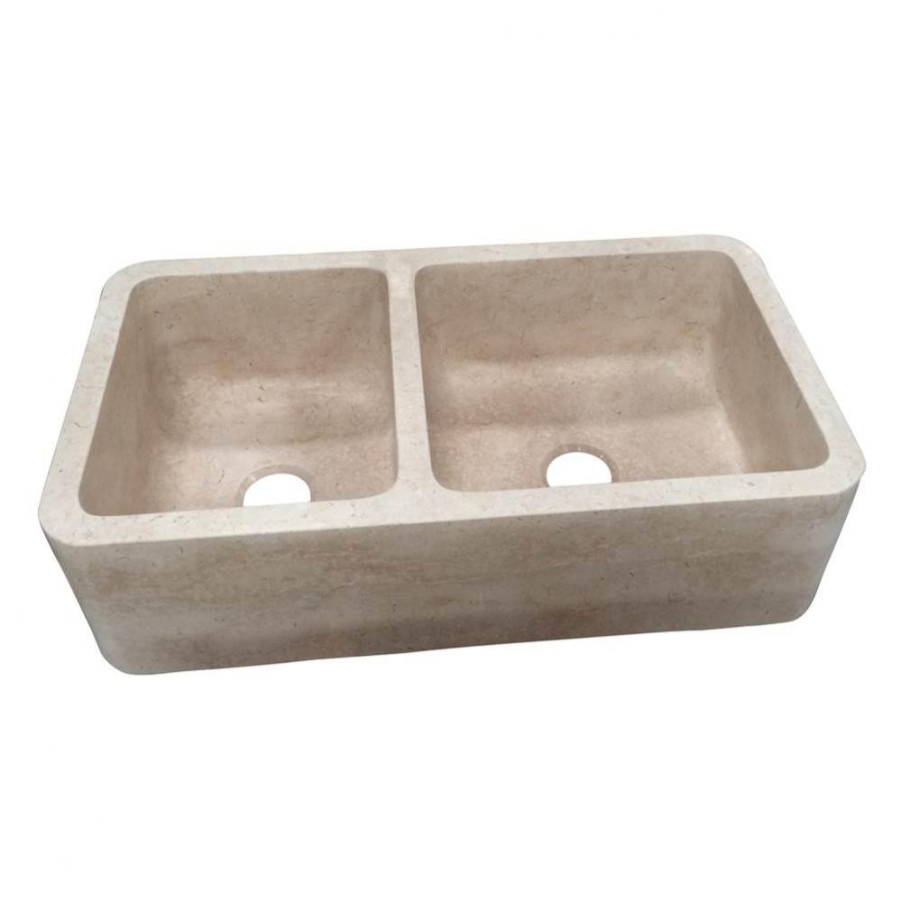 Dryden 33'' Offset Double BowlFarmer Sink, MPGA