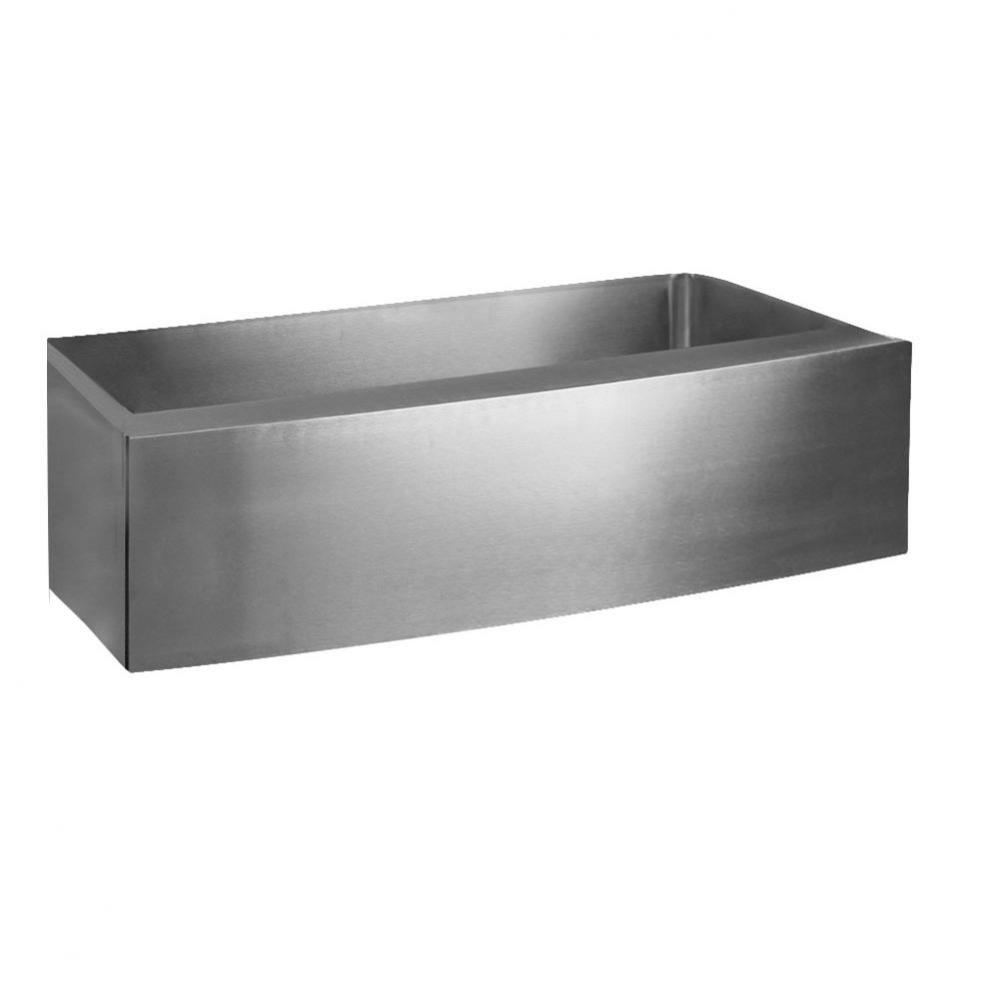 Amanda 30'' Stainless SteelSingle Bowl Curved Farmer Sink