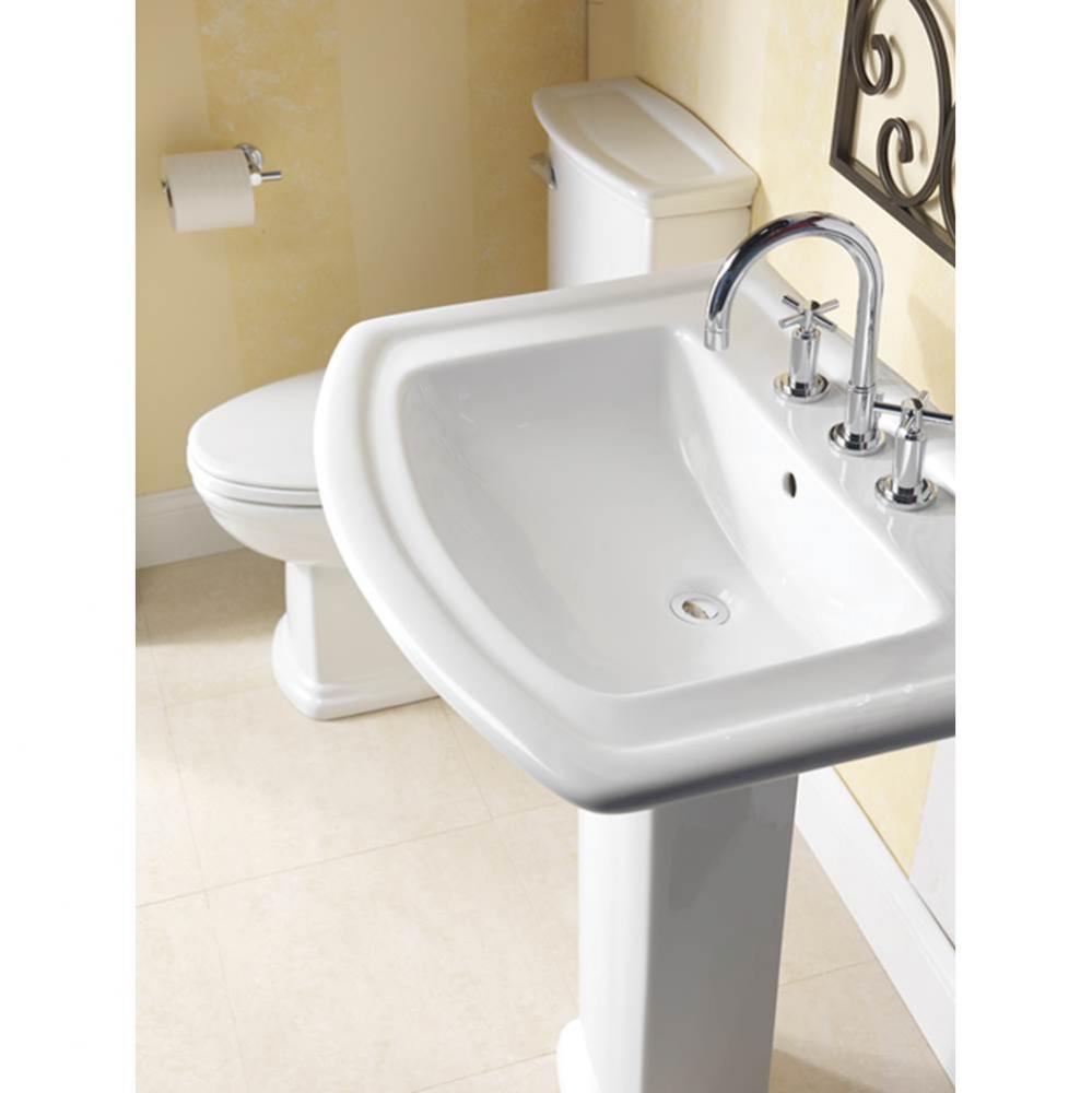 Washington 650 Basin, 8''cc,  White
