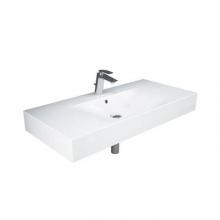 Barclay 4-1621WH - Des 1010 Wall-Hung Basin 1-hole, White