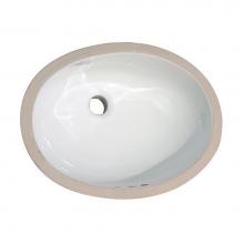 Barclay 4-733WH-DG - Rosa 500 Undercounter, Dbl Glzd, 19-1/2X16-3/8, White
