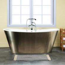 Barclay CTBATN67-4BSS - Friedrich 67'' CI Bateau TubBrushed Stainless Steel Skirt