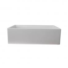 Barclay FS33AC-WH - Crofton 33''  Single Bowl Sinkw/Ledge,Plain Front,White