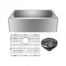 Barclay FSSSB2006K-GS - Adelphia 33''Gold Ss Farmr Sink W/Gold Wiregrid And Strainer