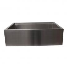 Barclay FSSSB2042L-SS - Bailey 30'' Stainless SteelSngle Bowl Farmer Sink w/Ledge