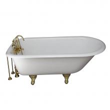 Barclay TKCTR67-PB8 - Tub Kit 67'' CI Roll Top, TubFiller, Supplies, Drain-PB