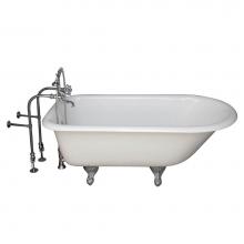 Barclay TKCTRN67-CP9 - Tub Kit 67'' CI Roll Top,TubFiller, Supplies, Drain-Chrome