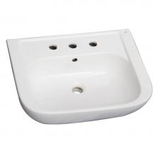 Barclay B/3-2018WH - Caroline 550 Basin only, White-8'' Widespread