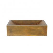 Barclay 5-321CVB - Eldon Rect Cement Above Counter Basin,Vintage Brown