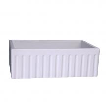 Barclay FS30FL - Felicity 30'' Farmer SinkFluted Front,  White