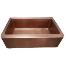 Barclay FSCSB3096-SAC - Austin 30'' Smooth CopperFarmer Sink-SAC