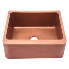 Barclay FSCSB3112-AC - Avena 25'' Hammered Single BowlCopper Farmer Sink-AC