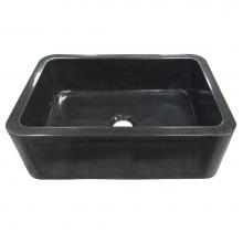 Barclay FSGSB4002-GPBL - Ankra 33'' Polished GraniteSingle Bowl Farmer Sink, GPBL