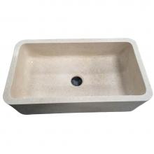 Barclay FSMSB5056-MPGA - Chandra 36'' Polished MarbleSingle Bwl Farmer Sink, MPGA